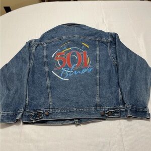 Vintage Levi’s 70507 USA Trucker Jacket – 501 Blues Graphic – Rare WPL 423 – M
